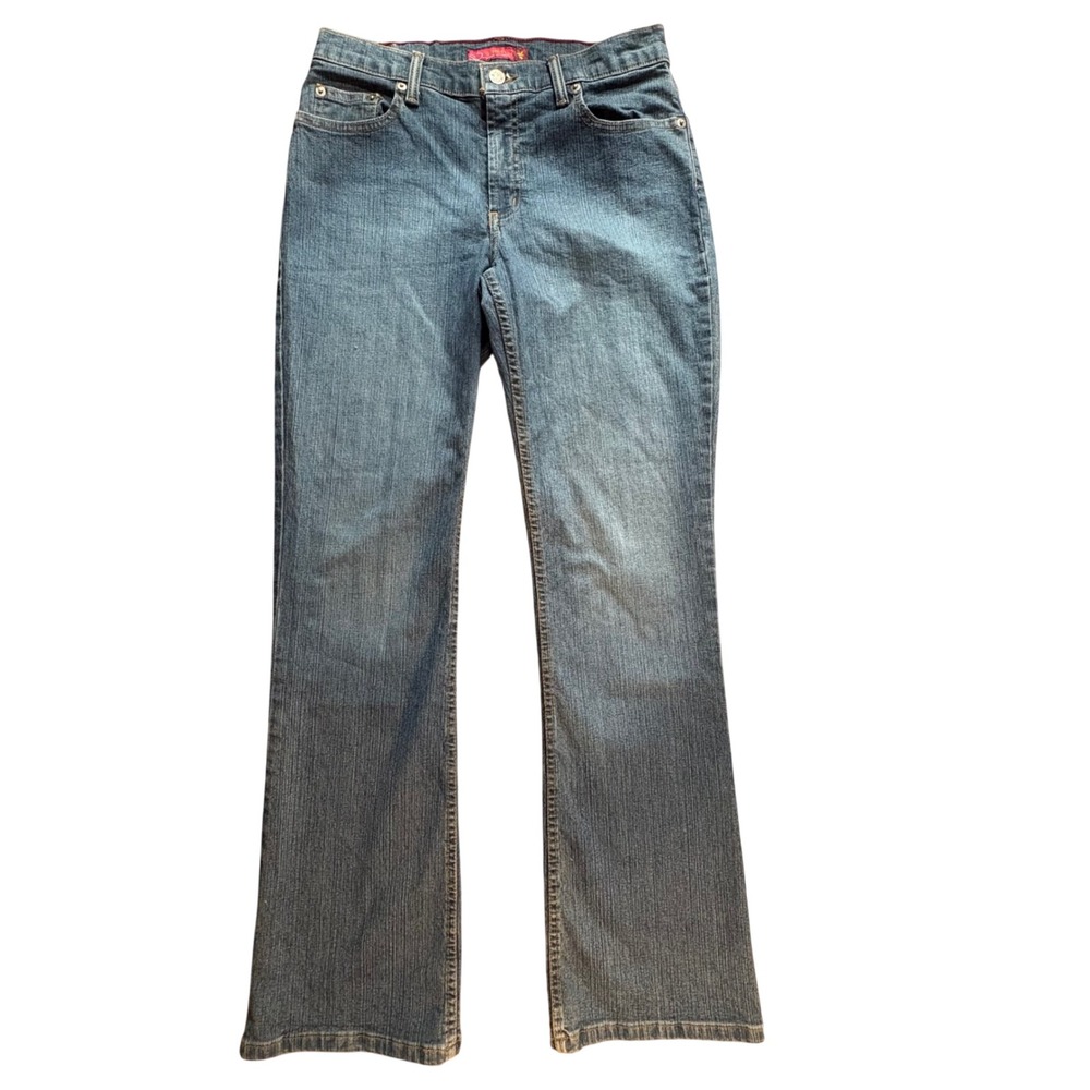 SO Stretch Bootcut Jeans Womens 9 Average Blue Excellent Mid Rise‎ Denim